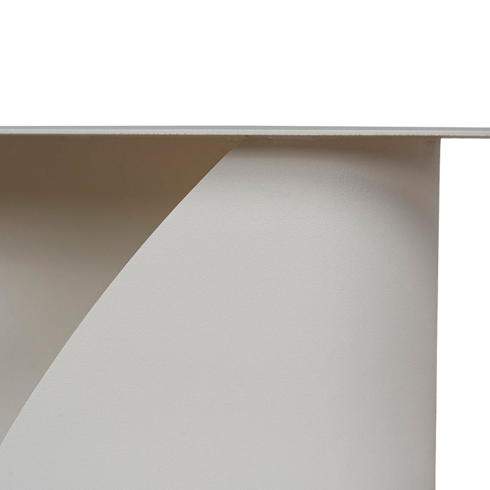 Vetra 50cm Side Table - Ivory White