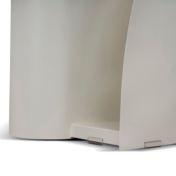 Vetra 50cm Side Table - Ivory White