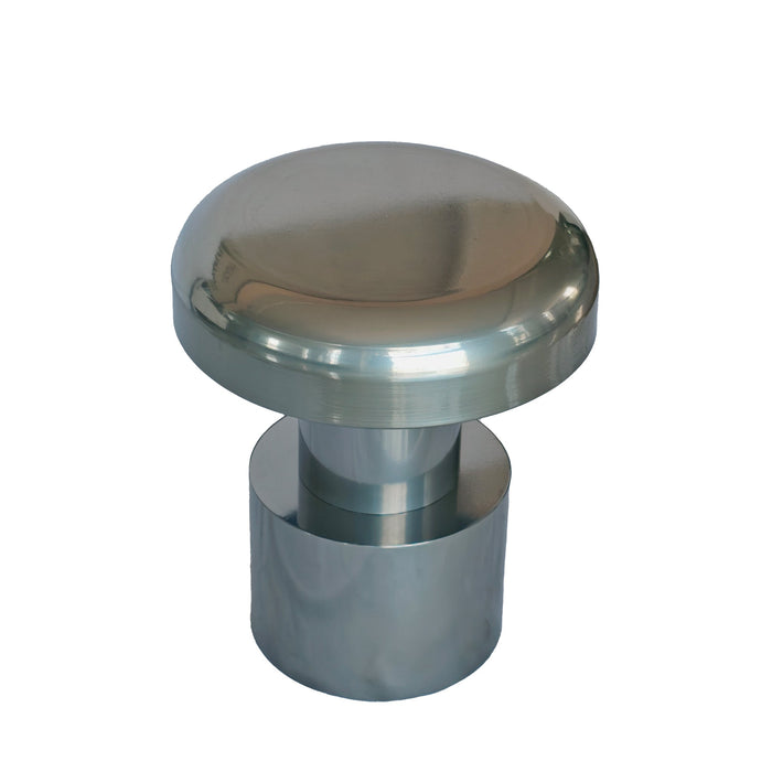 Isella 40cm Round Side Table - Powder Silver