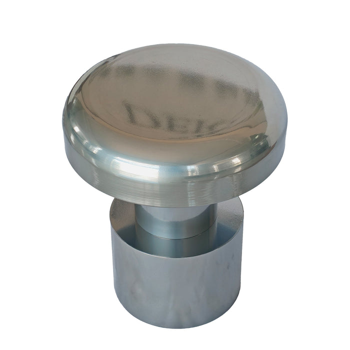 Isella 40cm Round Side Table - Powder Silver