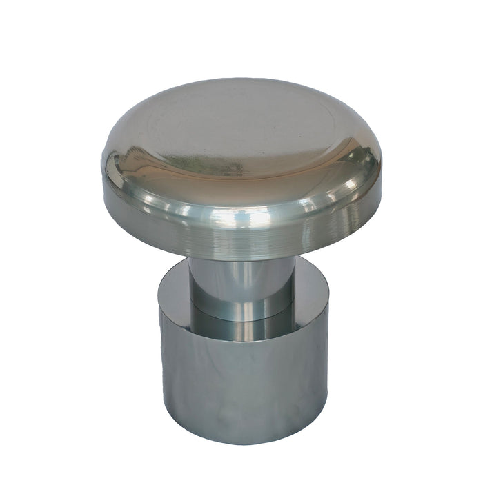 Isella 40cm Round Side Table - Powder Silver