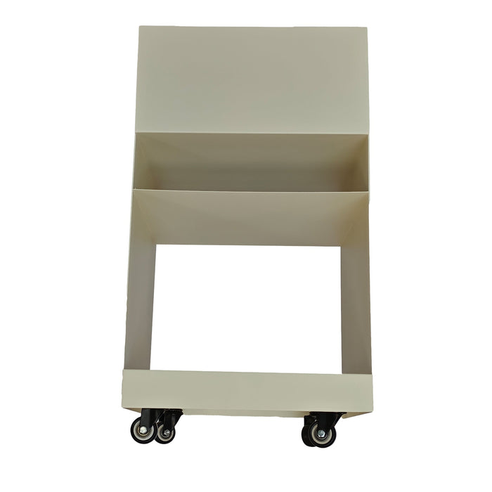 Nolani 35cm Square Side Table - Ivory White