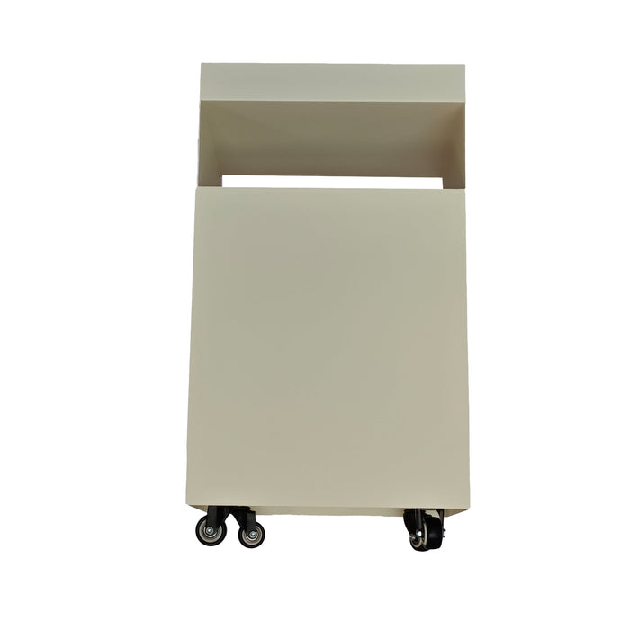 Nolani 35cm Square Side Table - Ivory White