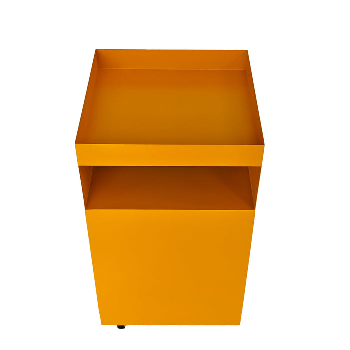 Nolani 35cm Square Side Table - Sandy Mustard