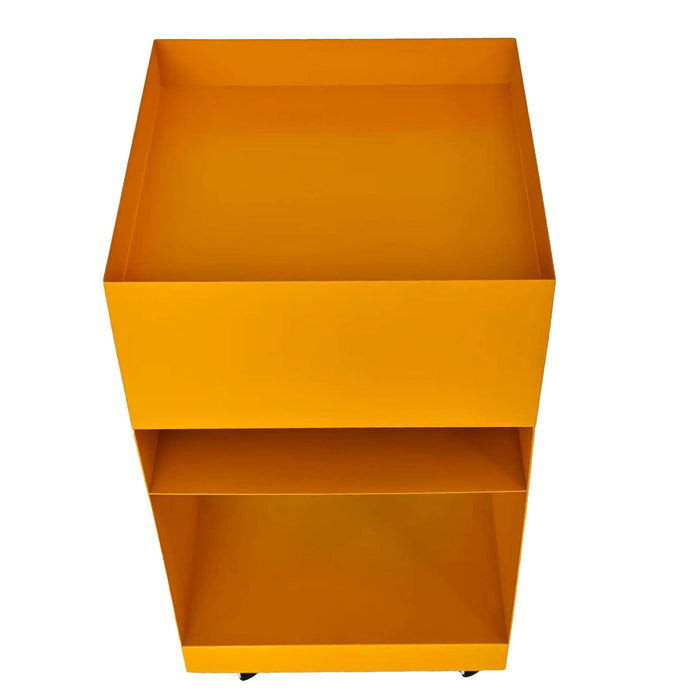 Nolani 35cm Square Side Table - Sandy Mustard