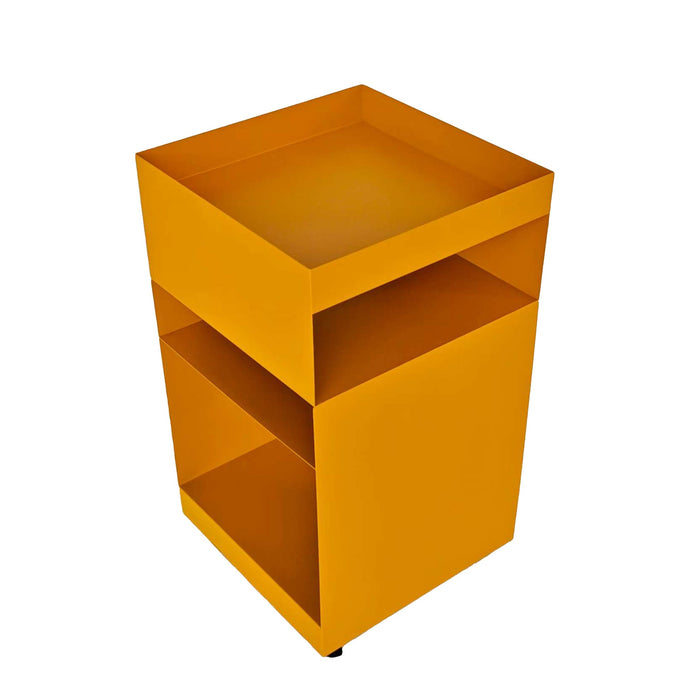 Nolani 35cm Square Side Table - Sandy Mustard
