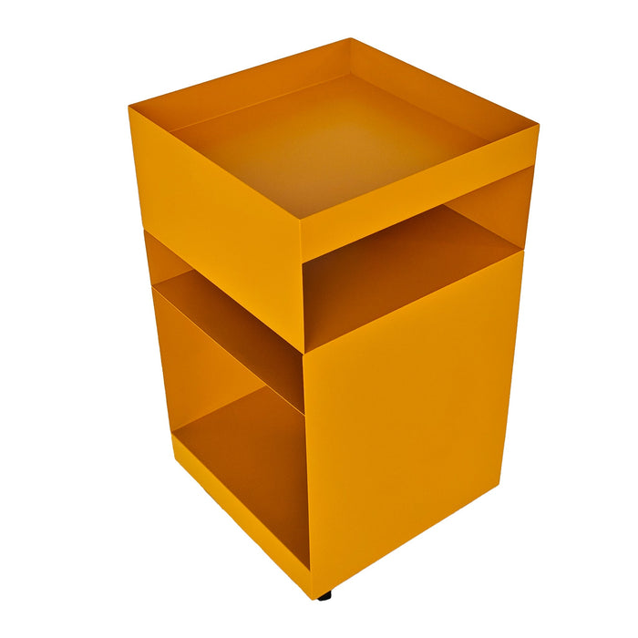 Nolani 35cm Square Side Table - Sandy Mustard