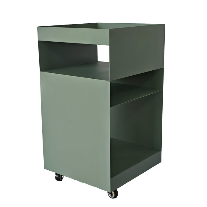 Nolani 35cm Square Side Table - Sage Green