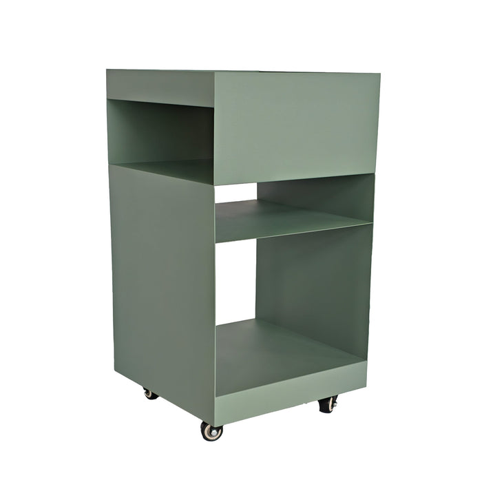 Nolani 35cm Square Side Table - Sage Green