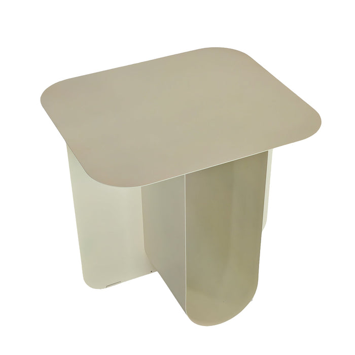 Sorema 45cm Side Table - Ivory White