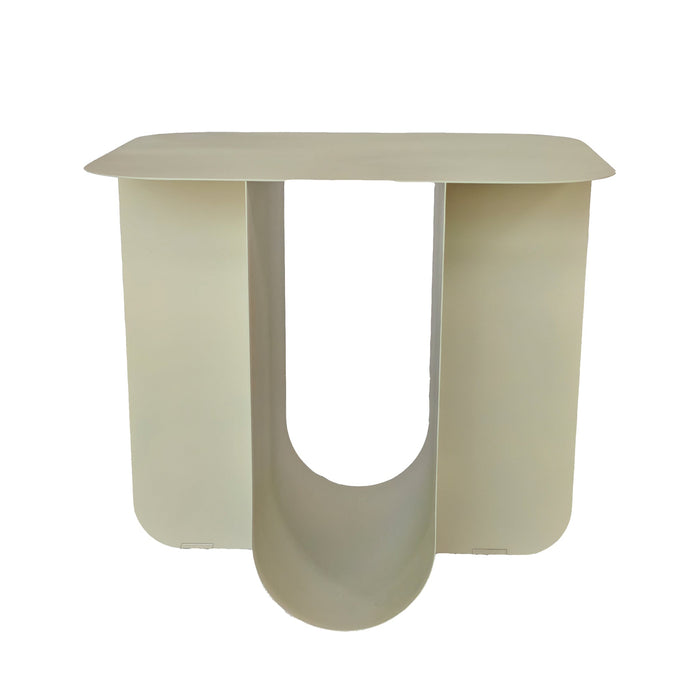 Sorema 45cm Side Table - Ivory White