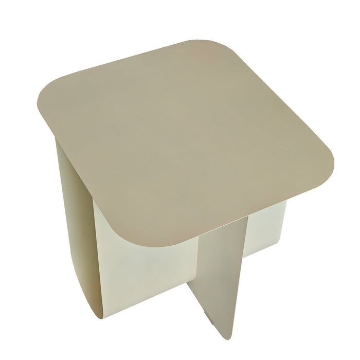 Sorema 45cm Side Table - Ivory White
