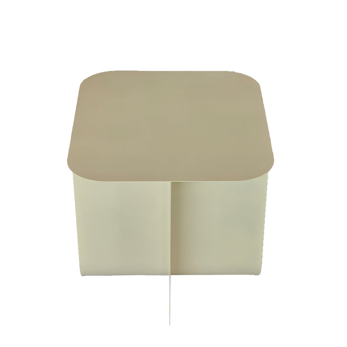 Sorema 45cm Side Table - Ivory White