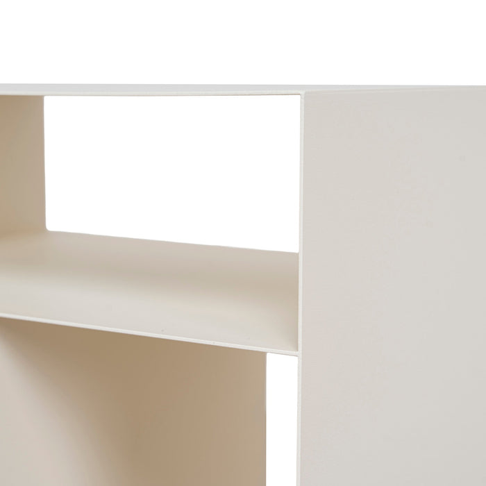 Vionta 35.5cm Side Table - Ivory White