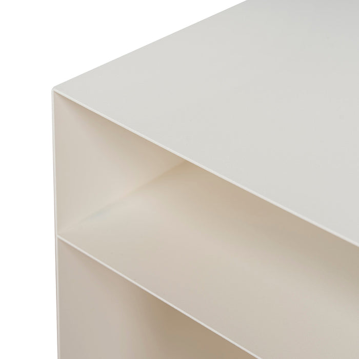 Vionta 35.5cm Side Table - Ivory White