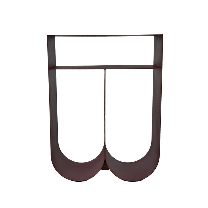 Vionta 35.5cm Side Table - Burgundy Red