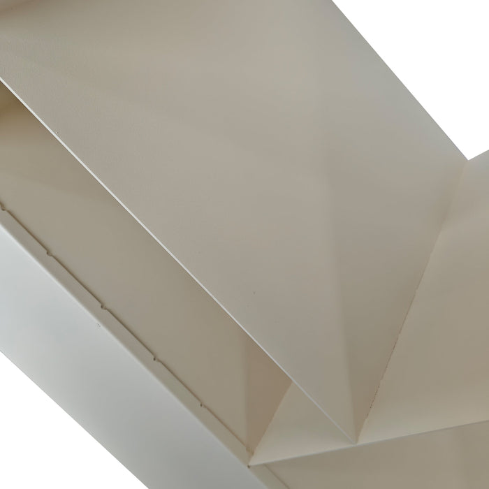 Breska 60cm Side Table - Ivory White