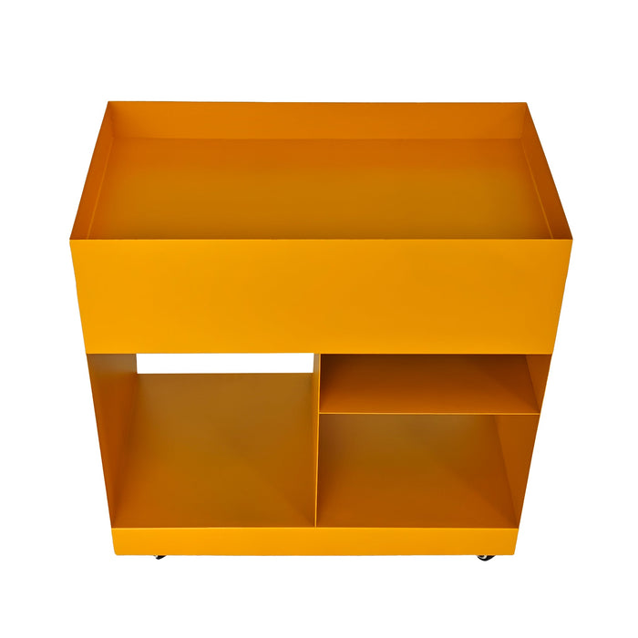 Breska 60cm Side Table - Sandy Mustard
