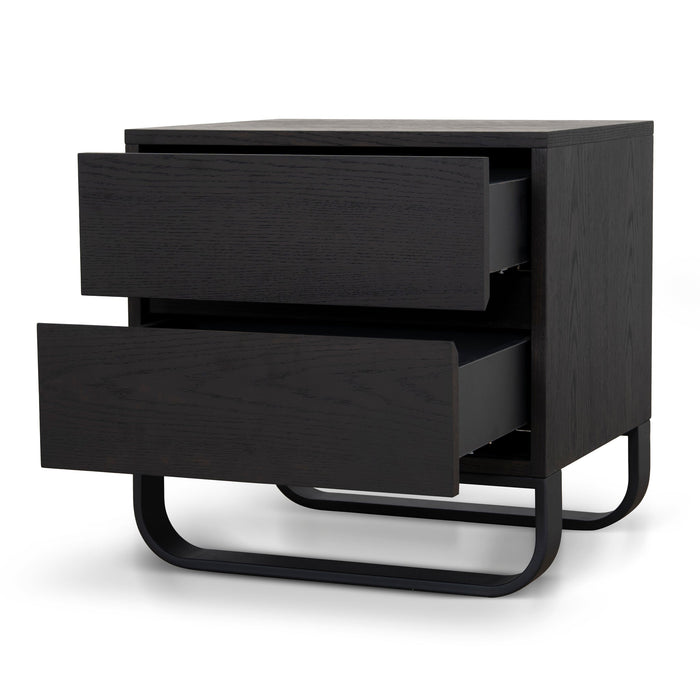 Strado 55cm Bedside Table - Dark Walnut