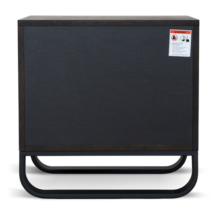 Strado 55cm Bedside Table - Dark Walnut