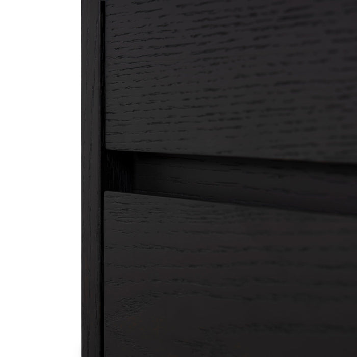 Strado 55cm Bedside Table - Dark Walnut