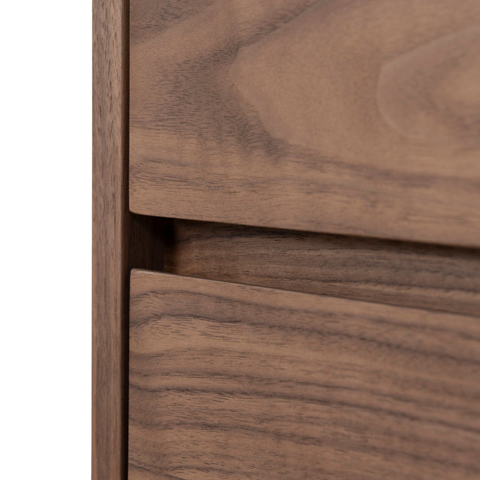 Strado 55cm Bedside Table - Walnut