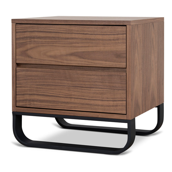 Strado 55cm Bedside Table - Walnut