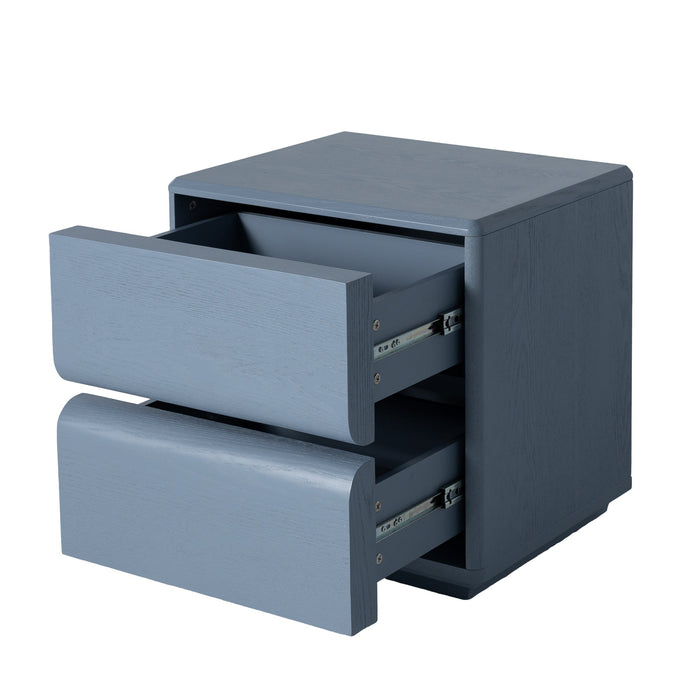 Annika 50cm Bedside Table - Light Blue