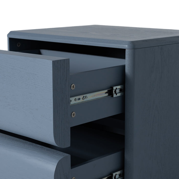 Annika 50cm Bedside Table - Light Blue