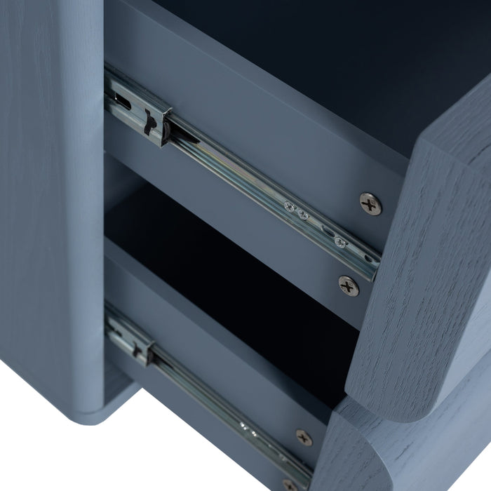 Annika 50cm Bedside Table - Light Blue