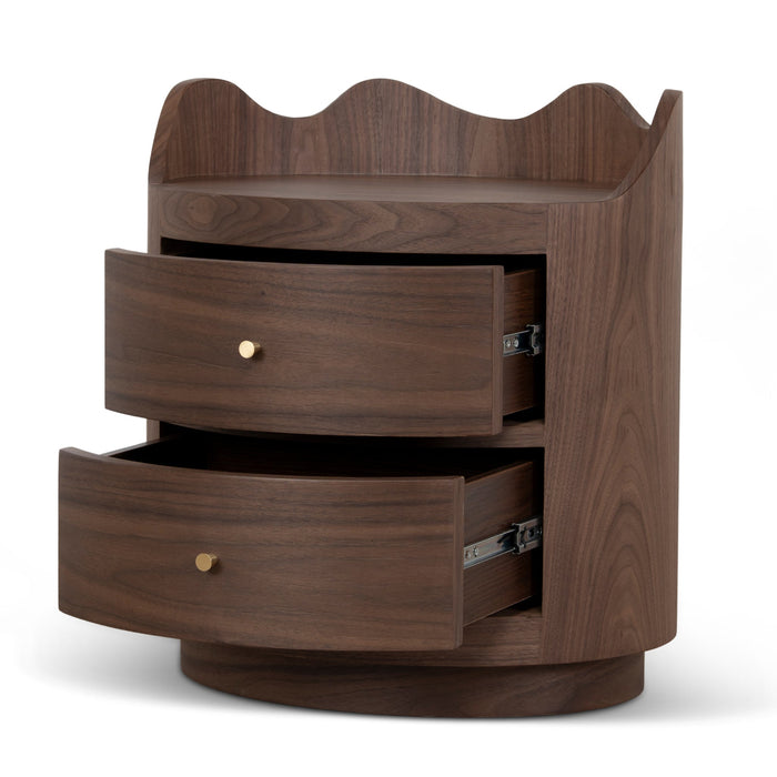 Wina 51cm Bedside Table - Walnut