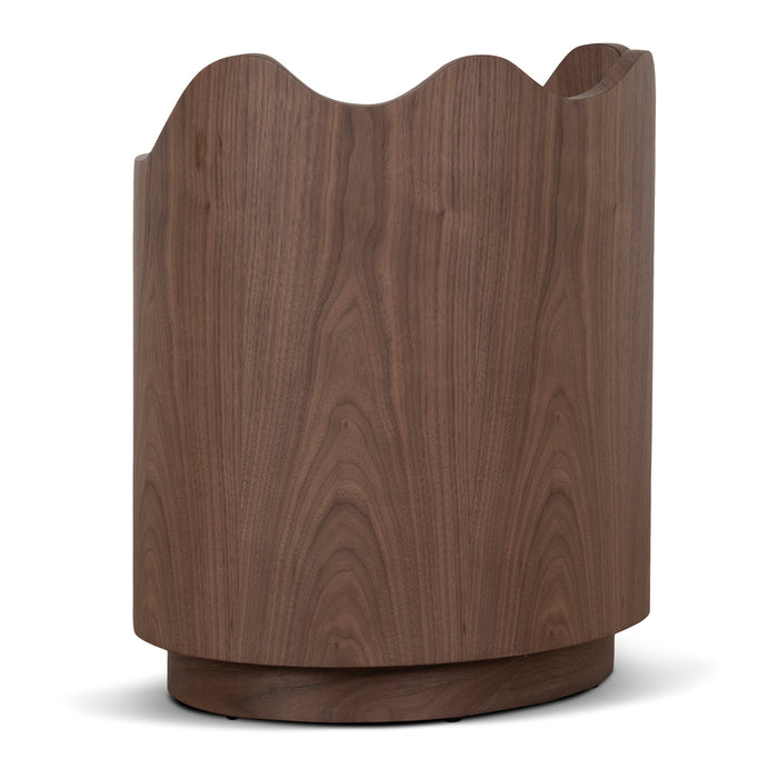 Wina 51cm Bedside Table - Walnut