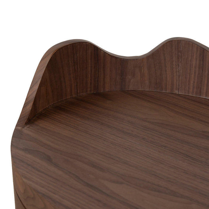 Wina 51cm Bedside Table - Walnut