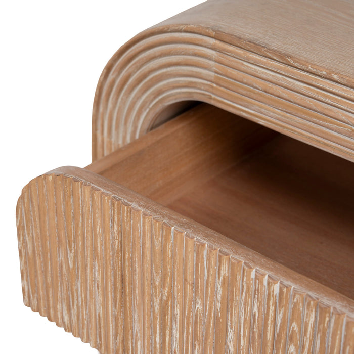 Savero 55cm Bedside Table - Light Natural
