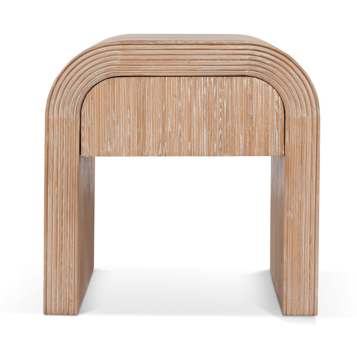 Savero 55cm Bedside Table - Light Natural
