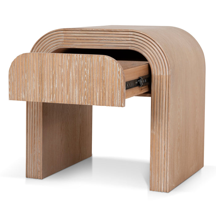 Savero 55cm Bedside Table - Light Natural