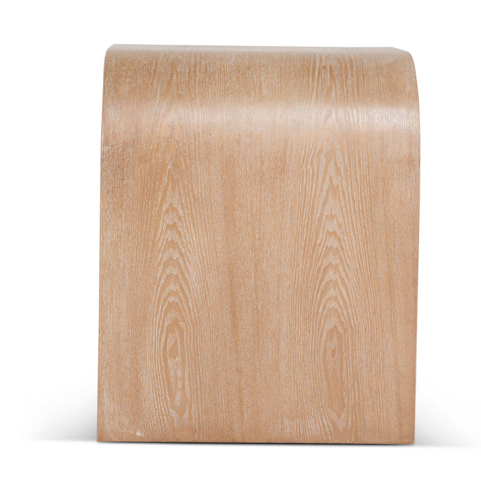 Savero 55cm Bedside Table - Light Natural