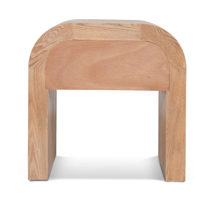 Savero 55cm Bedside Table - Light Natural