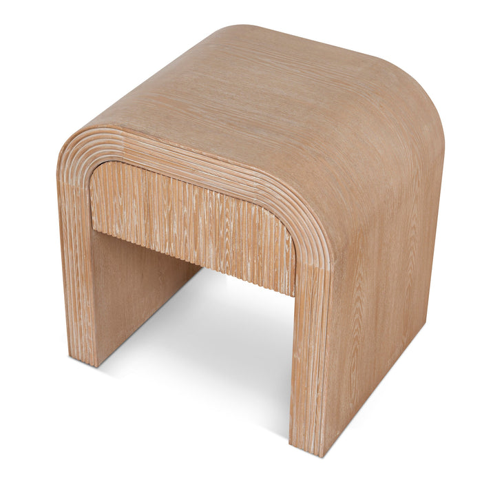 Savero 55cm Bedside Table - Light Natural