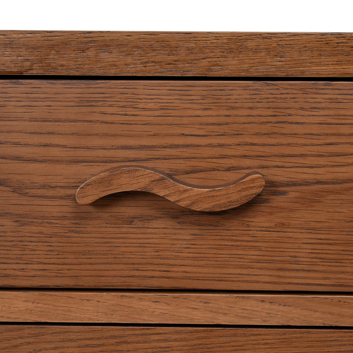 50cm Bedside Table - Walnut