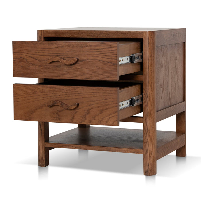 50cm Bedside Table - Walnut