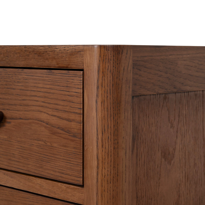 50cm Bedside Table - Walnut