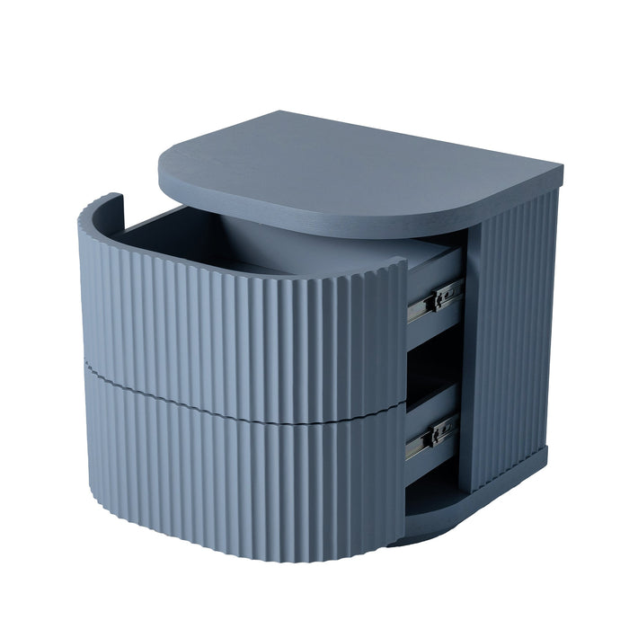 Elino Bedside Table - Light Blue