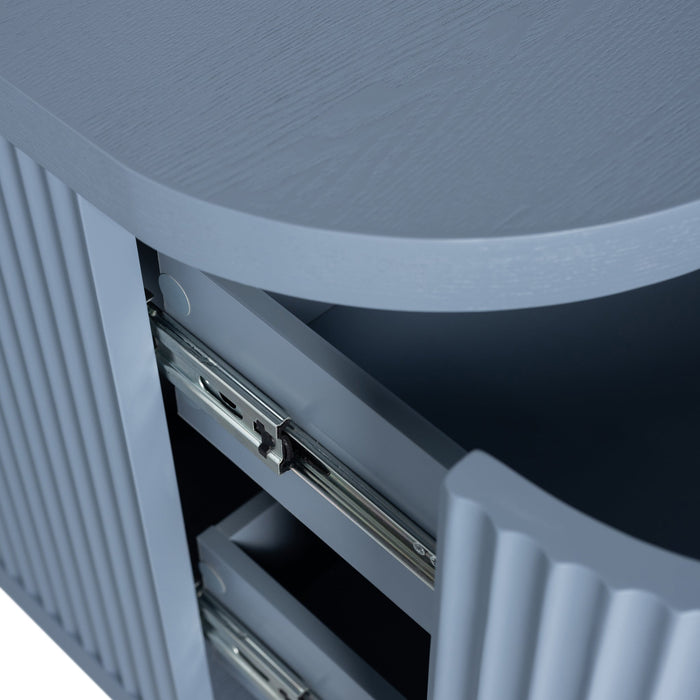 Elino Bedside Table - Light Blue