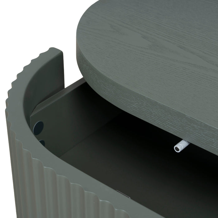 Elino Bedside Table - Sage Green