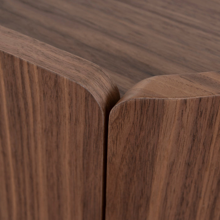 Arnar 60cm Bedside Table - Walnut