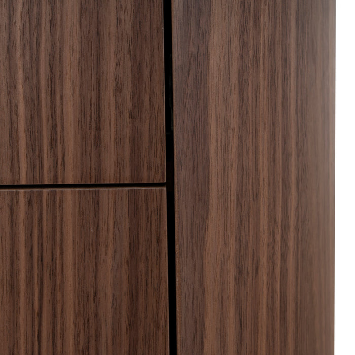 Arnar 60cm Bedside Table - Walnut