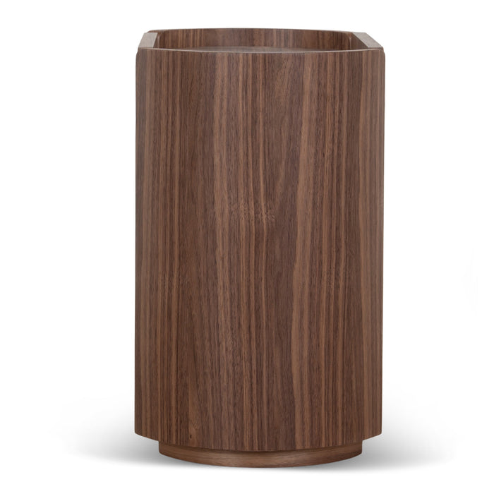 Arnar 60cm Bedside Table - Walnut
