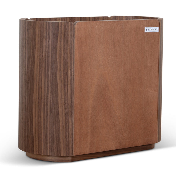 Arnar 60cm Bedside Table - Walnut
