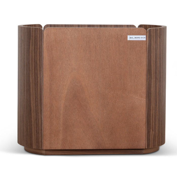 Arnar 60cm Bedside Table - Walnut